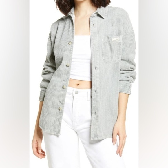 BDG Corduroy Shirt Jacket Shacket Urban Outfitters Oversized Button Down Large - Picture 1 of 12